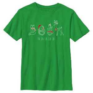Boy's Lost Gods Fa La La Forest Animals T-Shirt - 1 of 4