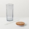 21oz Glass Tumbler with Wooden Lid - Hearth & Hand™ with Magnolia - 3 of 4