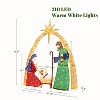 LuxenHome 4.75Ft x 5.9Ft Multi-Color Nativity Scene Outdoor Holiday Decoration with Lights Gold, Red, White, Blue, Green - 2 of 4