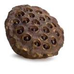 Melrose 11.5” Brown Decorative Lotus Flower Inspired Seed Pods Wall or Table Decoration