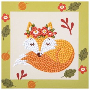 DIAMOND DOTZ Quick DOTZ Forest Fox Diamond Art Painting Kit 5.1" X 5.1" - 1 of 4