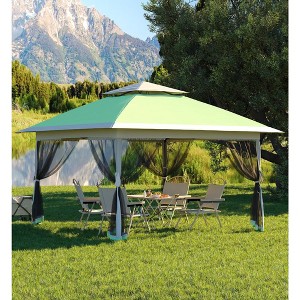 Garvee 13x13FT Pop Up Gazebo, Canopy Tent with Mosquito Netting, Outdoor Patio Gazebo, Backyard Tent for Party, Outdoor Dining,  Lawn, Garden - 1 of 4