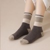 Anna-Kaci Women's 3 - Pack Colorblock Design Crew Socks with Soft Knit Fabric and Reinforced Heel and Toe - 3 of 3