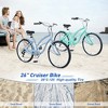 Whisen 26" Adult Women Outdoor Bikes, Beach Cruiser Bike with Steel Frame Low Swooping Frame, 7-Speed Gear - 2 of 4