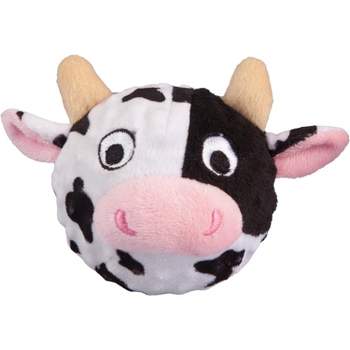 fabdog Cow faball Squeaky Dog Toy (Medium)