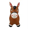 BounceZiez Inflatable Bouncy Ride On Hopper W/ Pump - Brown Horse - 4 of 4