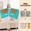 Inhand Wearable Heated Throw Blanket Shawl - 50"x60" Flannel Electric Robe Blanket Hoodie for Winter 5-Position Timer 10 Heating Levels - 2 of 4