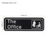Unique Bargains Acrylic Self-Adhesive Home Business the Office Sign - 2 of 4