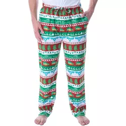 National Lampoon's Christmas Vacation Men's Fair Isle Loungewear Pajama ...