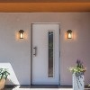 11" Metal/Glass Outdoor Wall Lamp Black - LNC: ETL Listed, Weather & Rust-Resistant, Requires Hardwiring - 3 of 4
