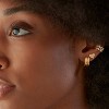 14K Gold Huggie Hoop Earrings for Women, Hypoallergenic Everyday Jewelry. - 3 of 4