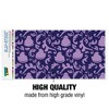 Peeps Purple Peeps In Garden Pattern Automotive Bumper Sticker - 3 of 4