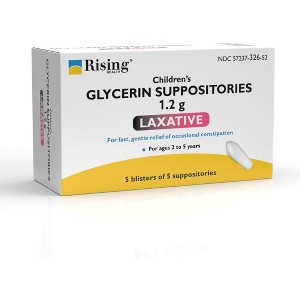 Rising Health Glycerin 1.2g Suppositories, 25 Ct - 1 of 4