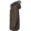 Sportoli Women Long Quilted Plush Lined Outerwear Puffer Jacket Winter Coat with Fur Hood - 2 of 4