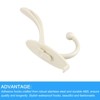 Unique Bargains Stainless Steel Durable Waterproof Adhesive Wall Mounted Coat Hooks and Hangers - 4 of 4