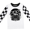 Fast & Furious Race Car Logo Long Sleeve Shirt & Checkerboard Sleep Pajama Pants Set - 3 of 4