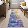 Acekool Abstract Runner Rug - Washable 2x6 Non-Slip Area Rug for Kitchen, Hallway & Bedroom - 3 of 4