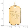 Black Bow Jewelry 14k Yellow Gold Plated Sterling Silver Wake Forest Demon Deacons NCAA Pendant - 2 of 3