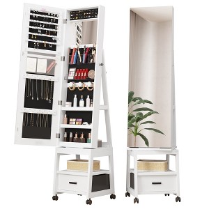 Mirror stand with jewellery compartment online