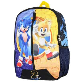 Sonic The Hedgehog Backpack 16 Fast Molded Lunch Box Cinch Bag 5PC Set