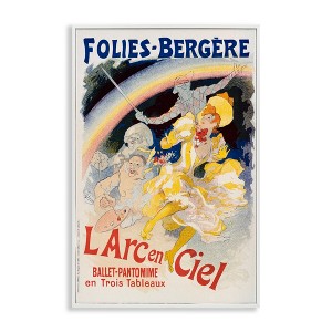 Stupell Industries Vintage Ballet Entertainment Ad Black Framed Giclee Art - 1 of 4