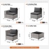 XIZZI Modular Sectional Patio Set with Convertible Corner Sofa, 3.54" Thickened Cushions & 7.68" Wide Armrests, Outdoor Conversation Sofa in 7 Colors - 2 of 4
