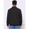 INSPIRE CHIC Men's Long Sleeve Quarter Zip Knitted Geometric Patterns Polo Sweatshirts - 3 of 4
