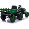12V Kids Ride-On Tractor with Detachable Trailer, Remote Control, LED Lights, Battery Powered Farm Vehicle Toy Car Gift for Boys and Girls - 4 of 4