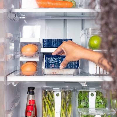 OU Soda Can Organizer for Refrigerator, Clear Rolling Can Dispenser for Fridge / Pantry, Soda Can Rack Kitchen Organizers, BPA Free — фото 4
