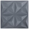 VidaXL 3D Wall Panels 48 pcs 19.7"x19.7" Origami Gray 129.2 ftÂ² - 2 of 4