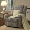GustoWave Corduroy Manual Recliner Sofa with Pillow Top Arms, Thick Padding, Side Pocket, 400Lbs, Adjustable Recliner for Living Room - 3 of 4