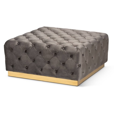 Velvet cocktail deals ottoman