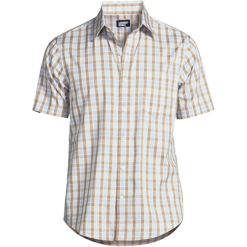 Lands' End Men's Traditional Fit Short Sleeve Travel Kit Shirt, 2 of 3