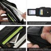 Wallet Men RFID Blocking Leather Bifold Wallets For Men - Flap ID Window Zip Coin Pocket Mens Zipper Wallets - 4 of 4