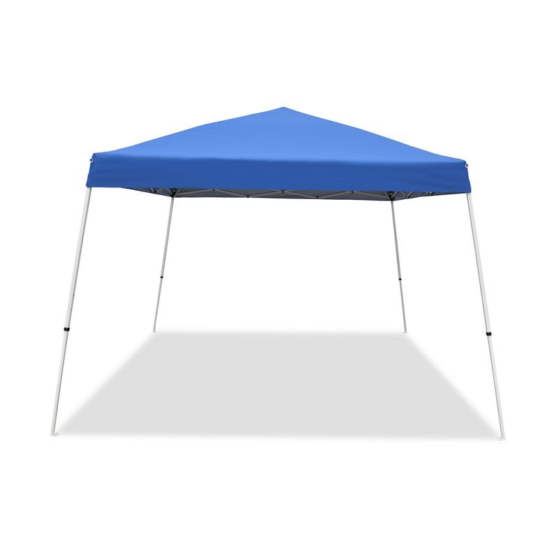 Caravan Canopy Pop-Up Tent V 12 x 12 ft Slanted Leg Instant Shade, Blue (4 Pack), 2 of 7