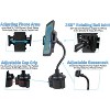 5 Star Super Deals Universal Car Phone Holder w/ 360° Rotation, Gooseneck Stand, Adjustable Clamp - Durable Cup Mount for All Cell Phones - 2 of 4