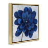 Stupell Industries Modern Deep Blue Floral Carnation, 18" x 18" - 3 of 4