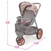 509 Crew: Melange Flora - Mabelle 3-Wheel Doll Jogger Stroller - Dolls 24", 3+ - 2 of 4