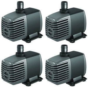 Active Aqua AAPW400 400 GPH 24-Watt Indoor/Outdoor Submersible Oil Free Hydroponic Pond Aquarium Water Pump for 40 Gallon Reservoir (4 Pack) - 1 of 4