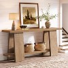 Tribesigns 2-Tier Narrow Long Console Table - 2 of 4