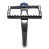 Slickblue Women's Capri Blue & Clear Synthetic Crystals Accent Ring, 3 Novelty Designs, Light Black, Sizes 5-10 - 4 of 4
