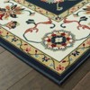 Oriental Weavers Kashan 2336B Navy/ Ivory Indoor Area Rug - 2'3" x 7'6" - 2 of 2