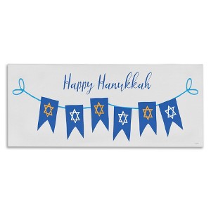Stupell Industries Happy Hanukkah Star Of David Banner Canvas Art - 1 of 4
