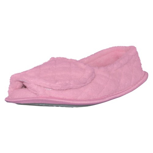 Women's MUK LUKS Micro Chenille Slippers - Light Pink L(8-9), Size: Large (8-9)