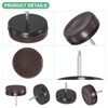 Unique Bargains Durable Nail-on Furniture Sliders Chair Leg Protectors 24 Pcs - 2 of 4