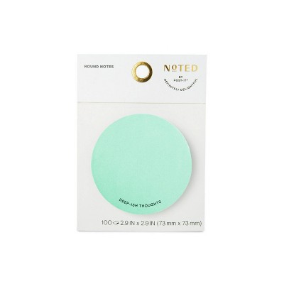 Post-it Deep-ish Thoughts Circle Notepad 100 Sheets - Turquoise