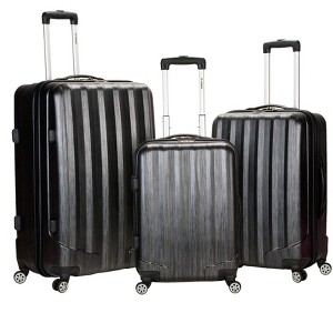 Rockland Santa Fe Hardside Spinner Wheel Luggage Carbon 3-Piece Set (20/24/28) - 1 of 4