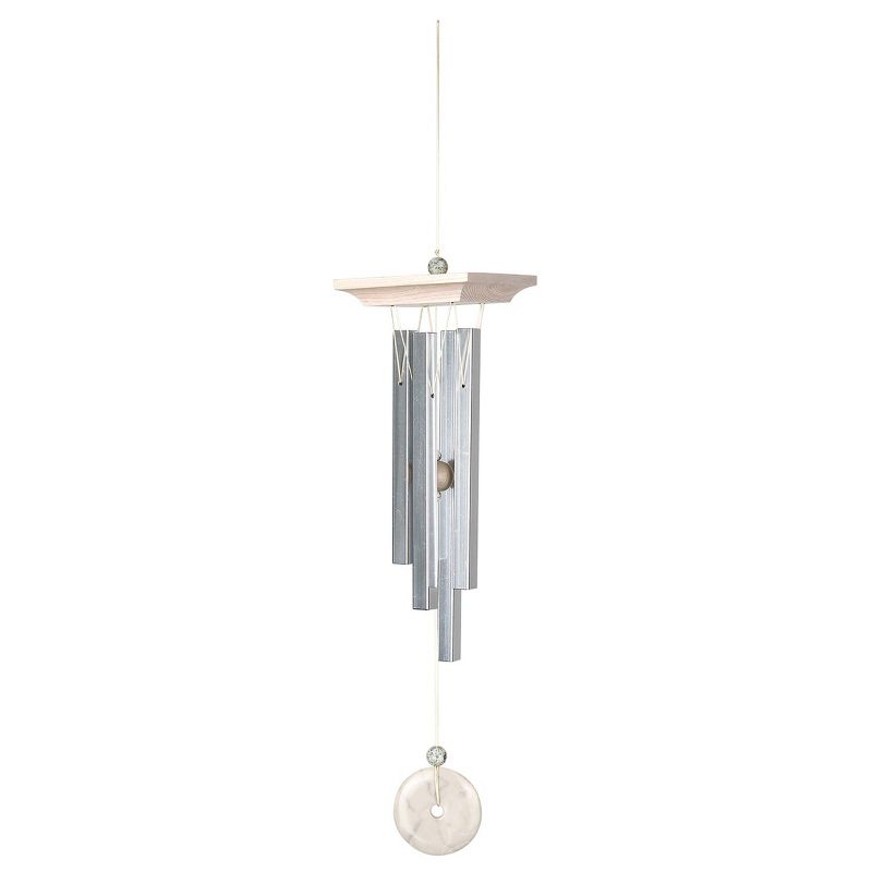 Woodstock Windchimes White Marble Chime Mini, Wind Chimes For Outside, Wind Chimes For Garden, Patio, and Outdoor Décor, 13"L, 1 of 11