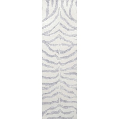 Nuloom Hand Tufted Plush Zebra Indoor Area Rug