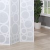 NicBex 4-Panel Room Divider for Home, Divider for Room Separation, Modern Folding Fabric Privacy Screen with Circle Pattern for Home & Office - 4 of 4